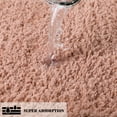 thumbnail image 4 of PiccoCasa Thick Plush Bath Mat Rugs Floor Kitchen Door Rug Soft Microfiber Non-slip TPR Rubber Carpet Pink 16" x 24", 4 of 8