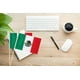 thumbnail image 5 of Paquete de 25 banderas pequeñas de Estados Unidos, mini banderas mexicanas de mano en palo, 6 x 8 pulgadas, 5 of 7