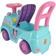 Kiddieland: My First Adventure Ride-On - Ariel Sea - Disney Light & Sound Foot-To-Floor Vehicle, Interactive Dashboard, Push Handle, Toddlers 12mo+