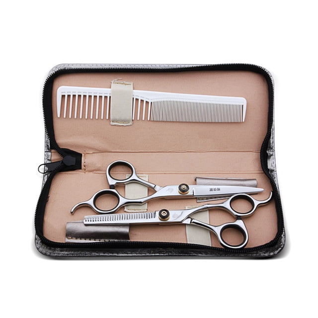 Professional Hair Cutting Scissors Set Stainless Steel Scissors Comb Kit