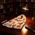 thumbnail image 5 of Byfri Cat Animal Print Fringed Shawl Scarf Beige 180x85cm Soft Wrap Travel Sun Protection for Women, 5 of 7