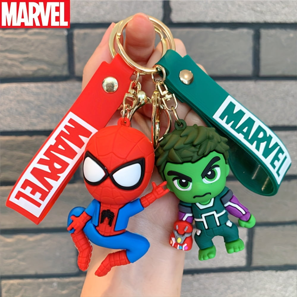 UME Marvel Superhero Keychain Set Spider-For Man, Iron For Man