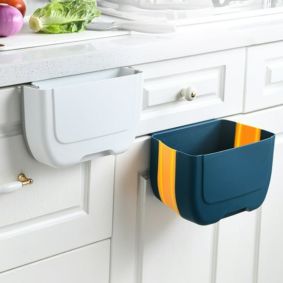 WHAMVOX  Recycle Bins for Kitchen Wall Mounted Trash Can Convenient Garbage Cabinet Door