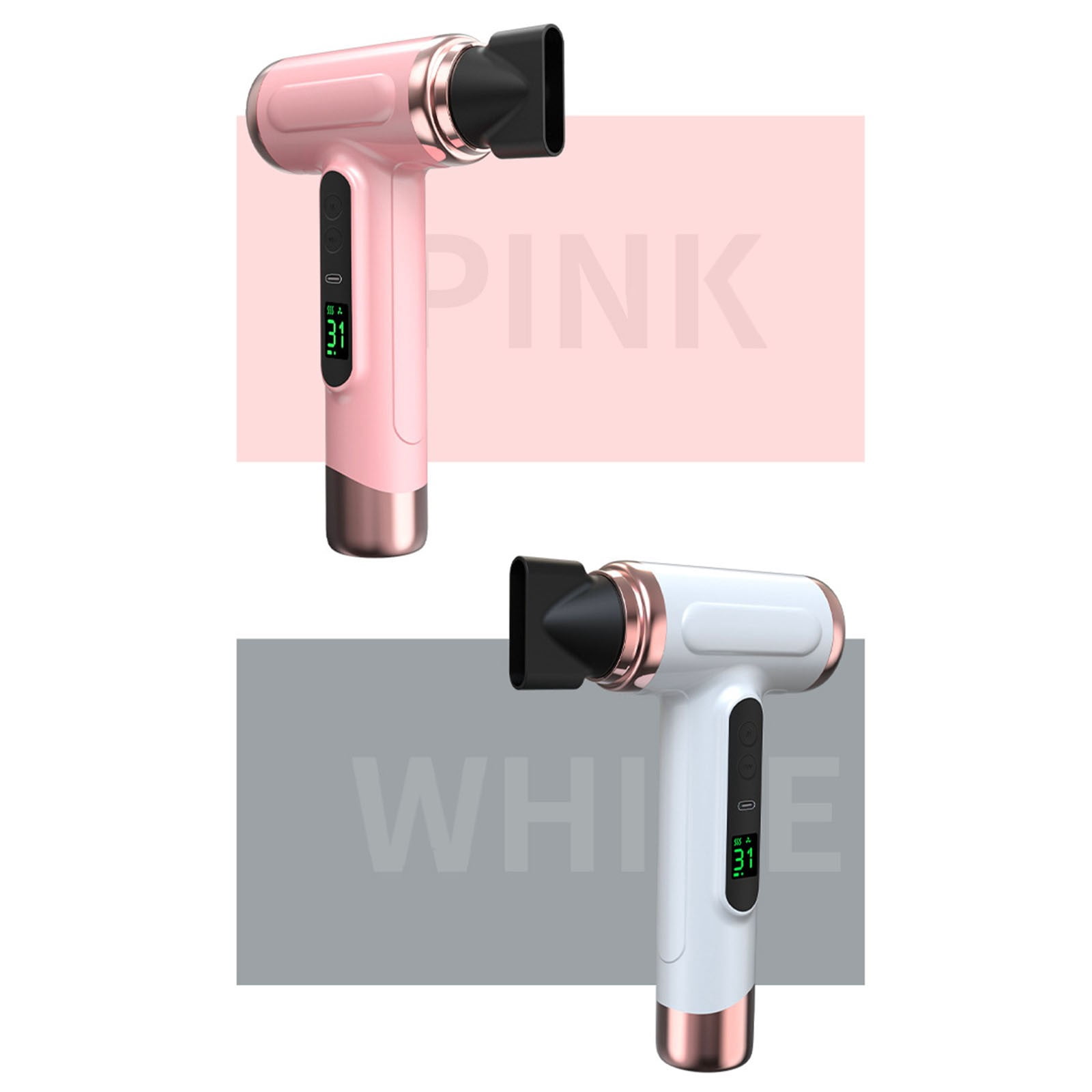 Nsxcdh Battery Hair Dryer 15000mah Cordless Adjustable Temp Strong Airflow Fast Dry Even Heat Portable Travel Dorm Camping Styling Tool