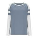 thumbnail image 5 of Ropa de otoño,Camiseta de manga larga a rayas para mujer, color block, cuello en V, 95 % poliéster, 5 % elastano, ropa informal, sopatenor, 5 of 8