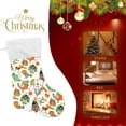 thumbnail image 4 of Coolnut 2PCS Christmas Stocking Birds Pattern Color Xmas Stockings Decoration for Family Holiday Party Ornaments Decor Fireplace, 17.7 x 12 Inch, 4 of 7