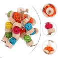 thumbnail image 2 of Shisuyan Wooden Parrot Chewing Toy Parrot Cage Hanging Toy Rattan Ball Parrot Bite Toy, 2 of 8