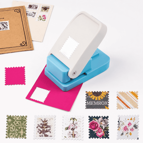Postage Stamp Punch – 1 x 0.8 Inch Rectangular Paper Puncher for Scrapbooking, Card Making, Journaling & DIY Crafts