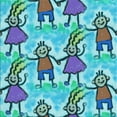 thumbnail image 1 of Ahgly Company Indoor Square Patterned Steel Blue Area Rugs, 7' Square, 1 of 1