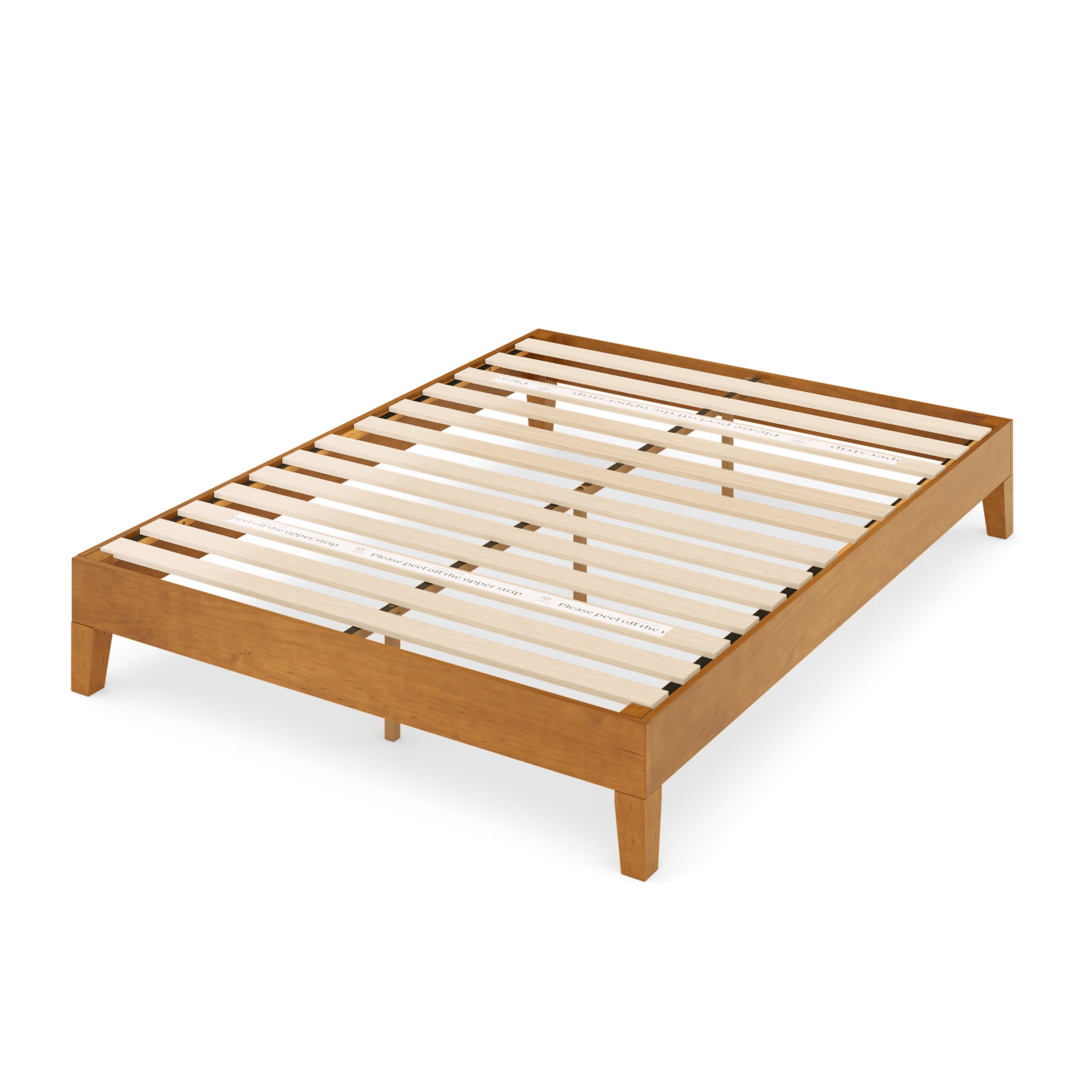 Zinus Alexia 12" Deluxe Wood Platform Bed Frame, Rustic Pine, Full