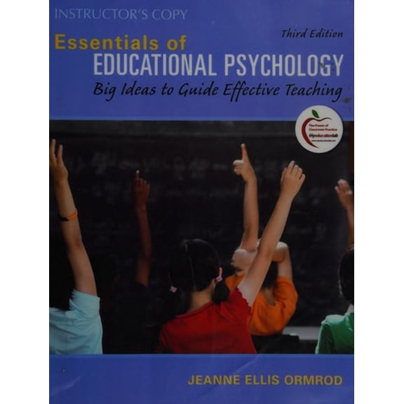 Pre-Owned Essentials of Educational Psychology: Big Ideas to Guide Effective Teaching (3rd Edition) (Paperback) 0131367277 9780131367272