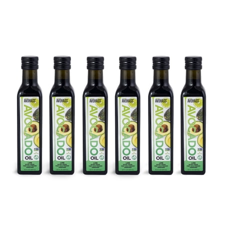 Avohass Lime Flavored Extra Virgin Avocado Oil 6 Bottle Case  (6) 8.5 fl. oz. Bottles.
