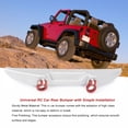 thumbnail image 1 of RC Rear Bumper Upgrade Fittings Auto Toy Modified Upgrade Bumpers Accessories Component Solid Color Bumpers Spare Parts Replacement for SCX24 AXI00005 Silver, 1 of 6