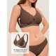 thumbnail image 4 of Bra LUCKMEEY, sin aros, cobertura inalámbrica Push Up, cobertura total, 4 of 7