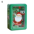 thumbnail image 1 of Multi-Purpose Gift Box with Lid Santa Claus Pattern New Year Gift Packaging Tin Box for Home, 1 of 8