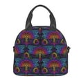 thumbnail image 2 of Goofa Mandalas Dragonfly Pattern Lunch Bag ,Insulated Lunch Box, Small Leakproof Cooler Food Lunch Containers Reusable High Capacity Lunch Tote Bags, 2 of 8