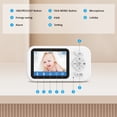 thumbnail image 3 of Askmuse 2.8" Baby Monitor with Camera and Audio,No WiFi Portable Baby Camera Monitor with Night Vision, VOX,Two-Way Talk,6 Lullabies,Temperature Sensor,Plug and Play,for Travel,Room,Pet, 3 of 9
