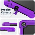thumbnail image 7 of FJLBDE Case for Lenovo Tab M10 3rd Gen 10.1 inch 2022, Rugged Shockproof Tablet Cases Cover with Kickstand Shoulder Strap, Purple, 7 of 7