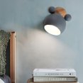 thumbnail image 2 of Lámpara de pared simple y moderna de estilo creativo blanco de Mickey Lámpara de pared estilo Art Deco nórdico para dormitorio, sala de estar, habitación de los niños, comedor, pasillo, escalera JM MX-0139072FYD, 2 of 4