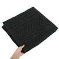 thumbnail image 3 of Raindrops Moving Blankets Heavy Duty Black Needle Punched Cotton Transportation Protection for Shipping 1Pcs, 3 of 7