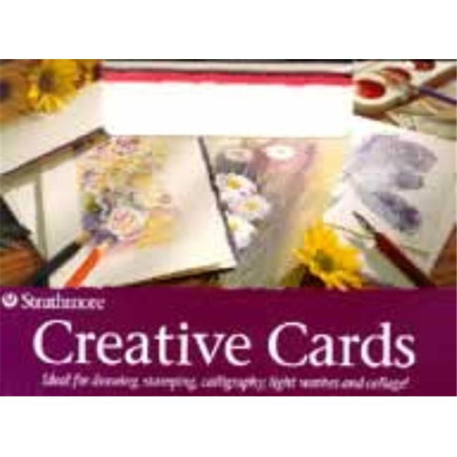 Strathmore ST10542 Blank Greeting Cards Deckle Edge White with Red Deckle Walmart Canada