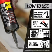 Loctite Pl Premium Max Construction Adhesive Pack of 1, Gray 9 fl oz Cartridge