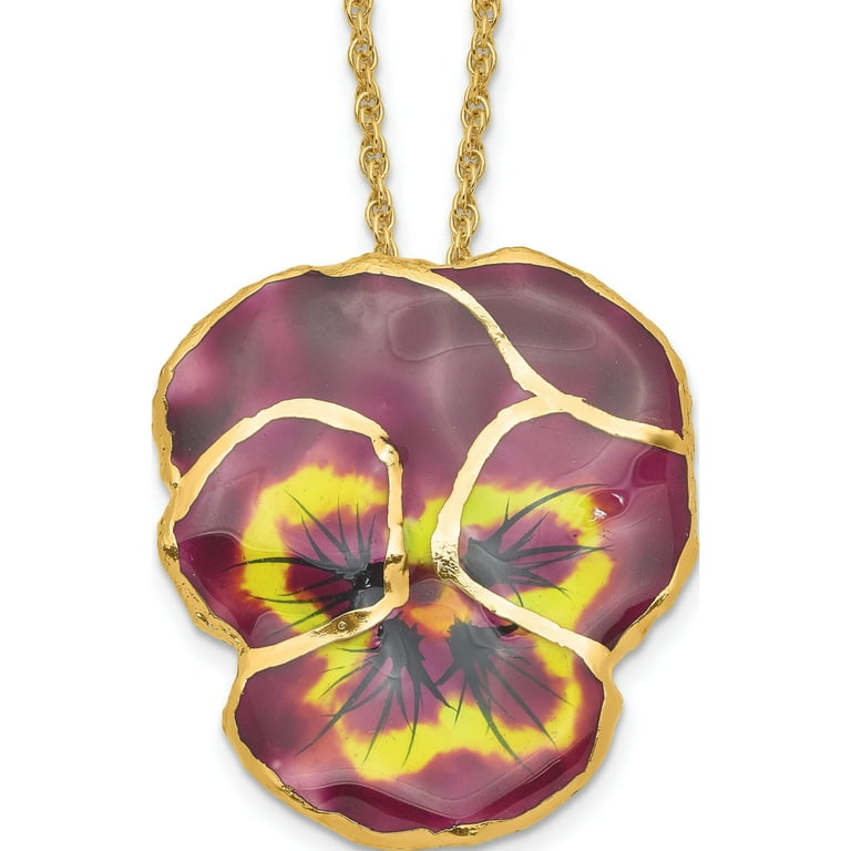 Lacquer 24k Dipped Lilac Pansy 20 Lacquer 24k Dipped Lilac Pansy 20