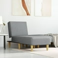 thumbnail image 1 of vidaXL Chaise Longue Light Grey Fabric, 1 of 5