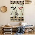 thumbnail image 2 of Hummingbirds Decorations Wall Hanging Tapestry, Image of Bamboo and Hummingbirds Geometric Pattern Traditional Tribal Art, Bedroom Living Room Dorm Accessories, 60 X 80 Inches, by Ambesonne, 2 of 5