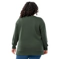 thumbnail image 4 of Terra & Sky Women's Plus Size Fleece Sweatshirt, Available in 1,2, and 3- Packs, Size 0X-4X, 4 of 22
