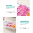 thumbnail image 5 of Vikakiooze Ice Cube Tray with ice scoop, easy-release silicone and with spill-resistant removable lid for cocktails, freezer, stackable ice tray with lid, 5 of 6