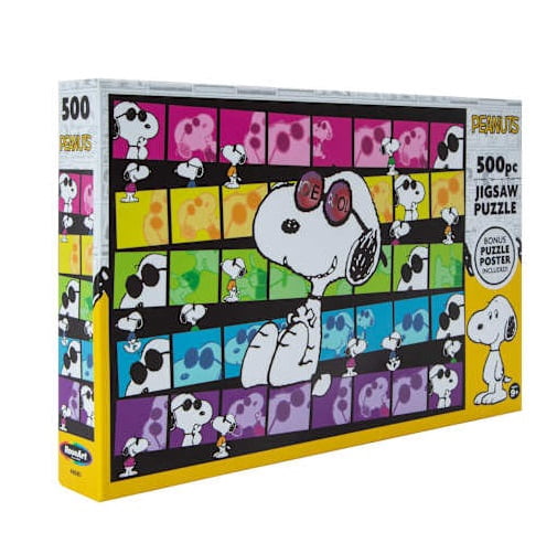 Peanuts Snoopy Joe Cool 500 Piece Jigsaw Puzzle with Bonus Poster