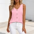 thumbnail image 5 of ShomPort Womens Tank Tops Trendy Eyelet V Neck Loose Sleeveless Shirts Casual Summer Tops, 5 of 6