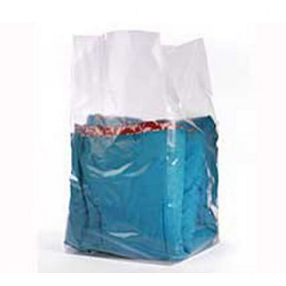 Gusseted Poly Bags on Roll, 1.5 mil, 15W X 9D X 24L inches - Roll of 500 Bags