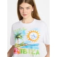 thumbnail image 4 of No Boundaries Boxy Cropped Graphic Tee, Women's XXS-XXL, 4 of 5