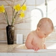 thumbnail image 3 of CUITING 2pcs Cradle Cap Sponge for Newborn Bath Time Blue and White, 3 of 7