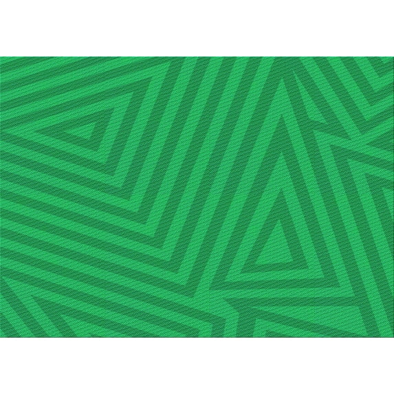 Ahgly Company Machine Washable Indoor Rectangle Transitional Neon Green Area Rugs, 5' x 8'