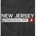 thumbnail image 2 of New Jersey NJ Map Shape Established Men's Graphic T Shirt Tees Brisco Brands X, 2 of 6