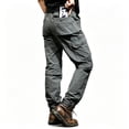 thumbnail image 4 of Men’s Lightweight Water Repellent Zip Off Hiking Pants, Stretch Straight Multi Pocket Travel Cargo Trousers, 4 of 8