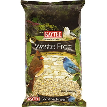 Kaytee Waste Free Bird Seed Blend, 5-Pound (No Waste Bird Seed Best Price)