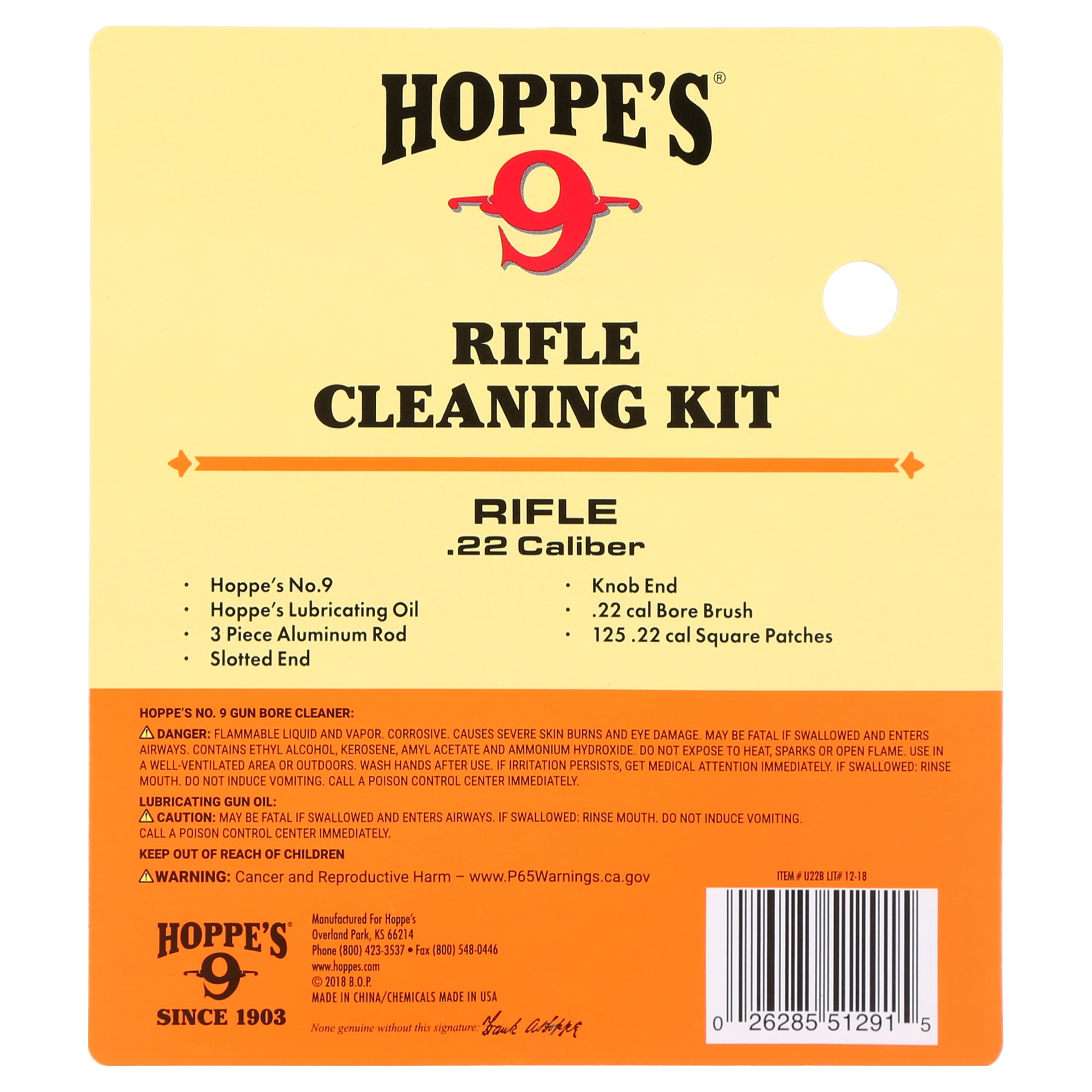 Hoppes Clamshell Kit w/Aluminum Rod