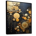 thumbnail image 2 of Designart "Gold Grey Industrial gracefulness I" Abstract Collages Floater Framed Canvas Wall Art, 2 of 7