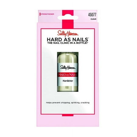 Sally Hansen Hard As Nails Nail Hardener, 0.45 fl oz, Clear Transparent 45077