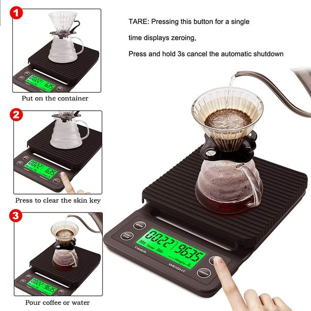 Precision Kitchen & Coffee Scale with Timer