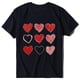 thumbnail image 4 of Camiseta de manga corta con cuello redondo y estampado de San Valentín para mujer Pompotops  hfajkhk125220, 4 of 4