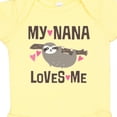 thumbnail image 4 of Inktastic My Nana Loves Me Sloth Girls Baby Bodysuit, 4 of 5