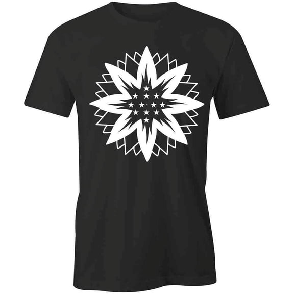 Sunflower T-Shirt | Pretty Flower Black Tee Gift