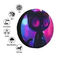 thumbnail image 4 of KLL Neon Toy Cat Reflections Pattern 14-17 inch Spare Tire Cover Universal Wheel Protector for Truck SUV Trailer Camping Rv Tire Covers-15 inch, 4 of 6