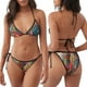 thumbnail image 3 of Fotbe Butterflies On Rocky Cliff Traje de Baño para Mujer de Dos Piezas – Bikini Sexy de Tirantes Tipo Halter con Diseño Triangular, 3 of 6