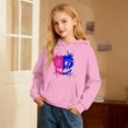 thumbnail image 6 of Tisuna Fashion Hoodie For Girls Boys Child Cartoon Print Long Sleeve Hooded Tops Breathable Casual Little Kids Autumn Winter 67 Sweatshirt Pink Size 5-6 Years, 6 of 6